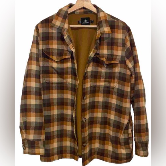 VOLCOM Polar Boobear Long Sleeve Bronze- Size Small- PreOwned - Picture 5 of 12